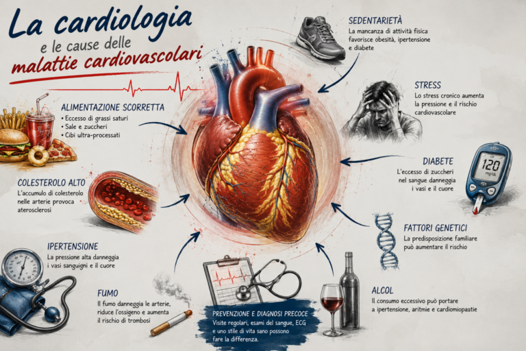 La cardiologia e le cause delle malattie cardiovascolari