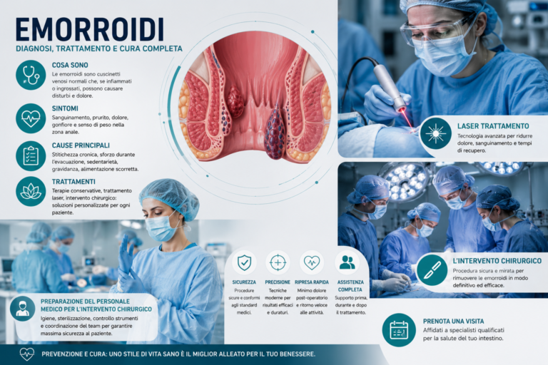 emorroidi laser trattamento, L’intervento chirurgico, Preparazione del personale medico per l’intervento chirurgico