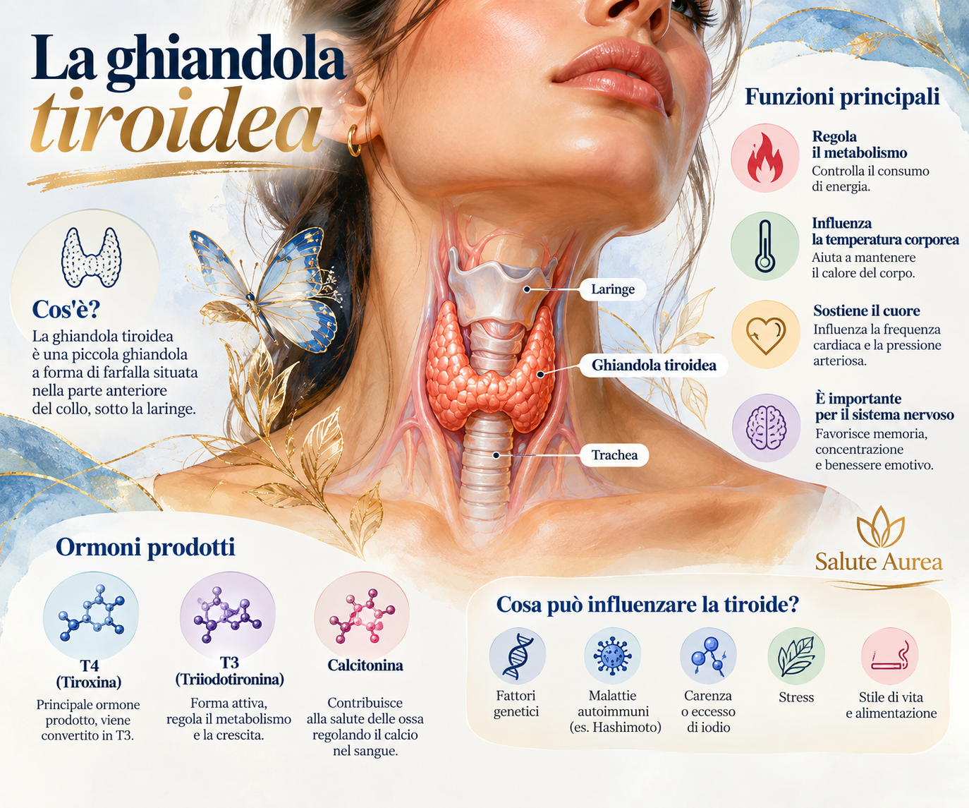 La ghiandola tiroidea tiroidea ghiandola